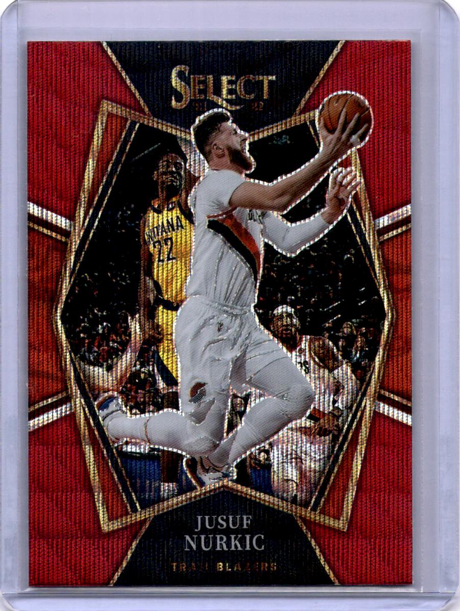 2021-22 Panini Select #173 Jusuf Nurkic Red Wave Prizms