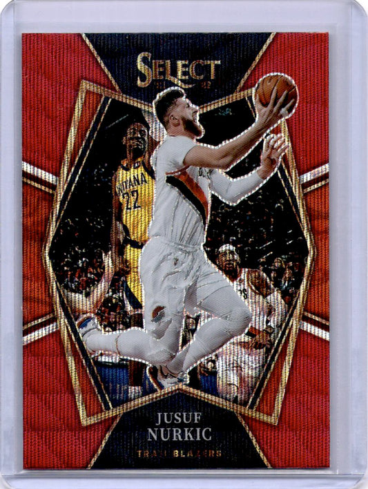 2021-22 Panini Select #173 Jusuf Nurkic Red Wave Prizms
