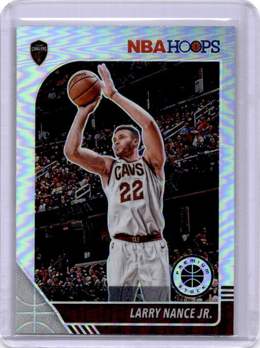 2019-20 Hoops Premium Stock #37 Larry Nance Jr. Prizms Silver
