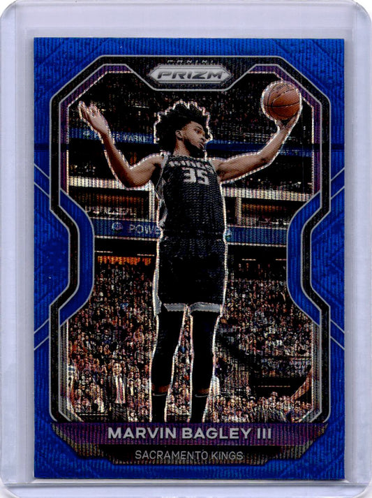 2020-21 Panini Prizm #172 Marvin Bagley III Blue Wave Prizms