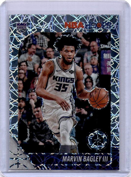2019-20 Hoops Premium Stock #166 Marvin Bagley III Prizms Silver Laser