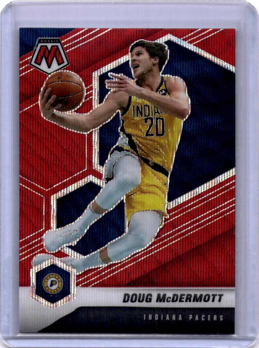 2020-21 Panini Mosaic #150 Doug McDermott Mosaic Red Wave
