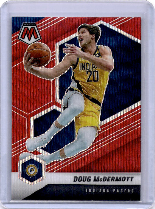 2020-21 Panini Mosaic #150 Doug McDermott Mosaic Red Wave