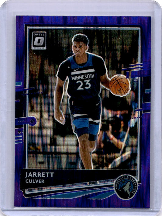 2020-21 Donruss Optic #150 Jarrett Culver Purple