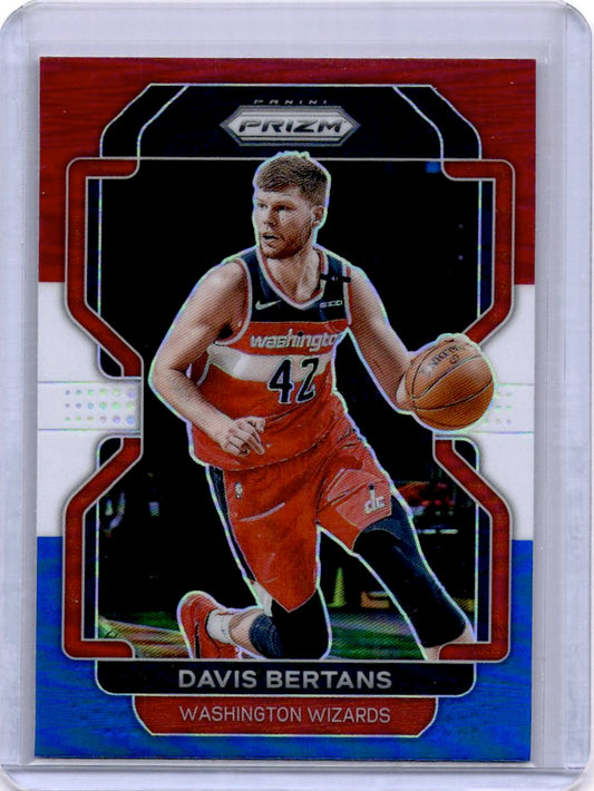 2021-22 Panini Prizm #23 Davis Bertans Red White and Blue