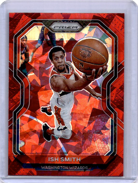 2020-21 Panini Prizm #37 Ish Smith Red Ice Prizms