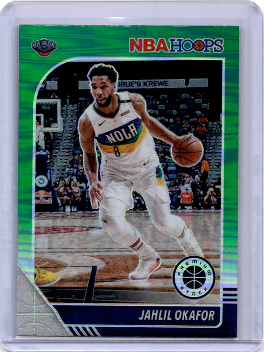 2019-20 Hoops Premium Stock #120 Jahlil Okafor Prizms Green