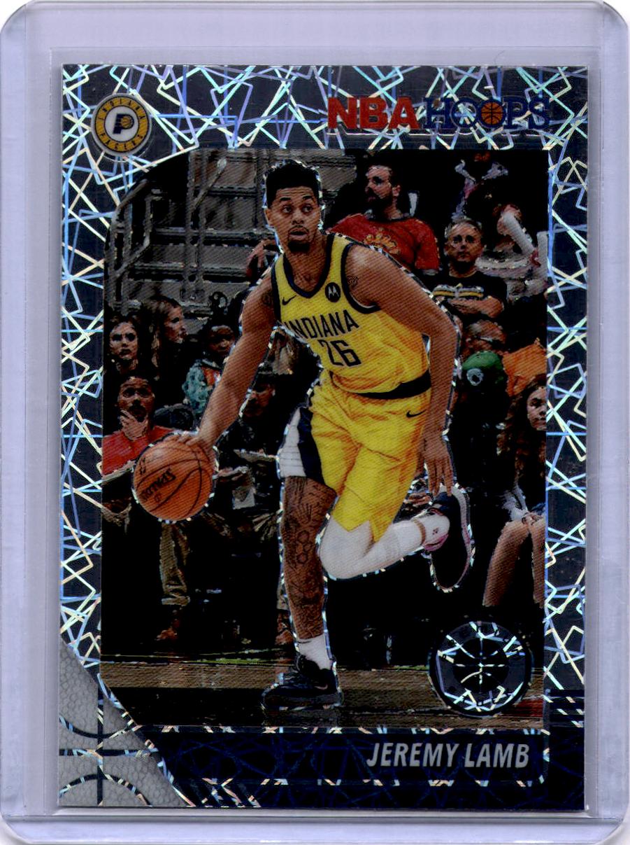 2019-20 Hoops Premium Stock #263 Jeremy Lamb Prizms Silver Laser