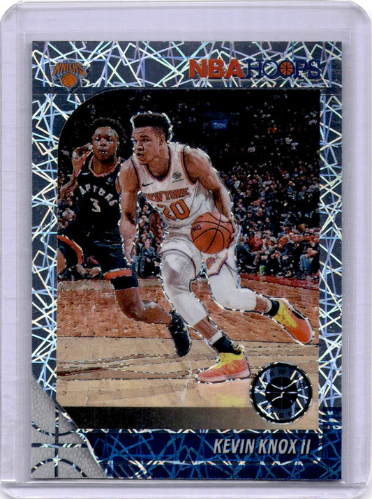 2019-20 Hoops Premium Stock #123 Kevin Knox II Prizms Silver Laser
