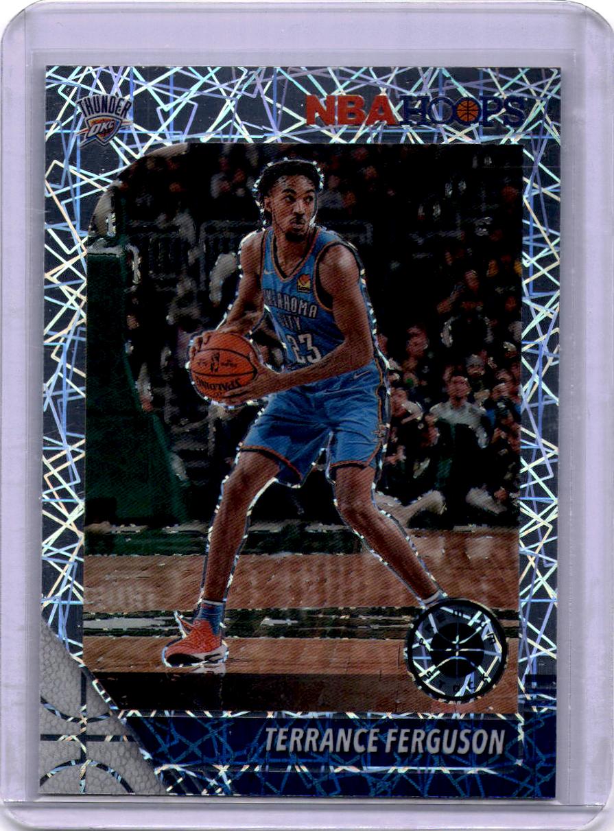 2019-20 Hoops Premium Stock #135 Terrance Ferguson Prizms Silver Laser