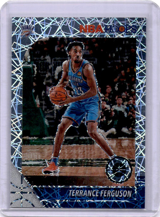 2019-20 Hoops Premium Stock #135 Terrance Ferguson Prizms Silver Laser