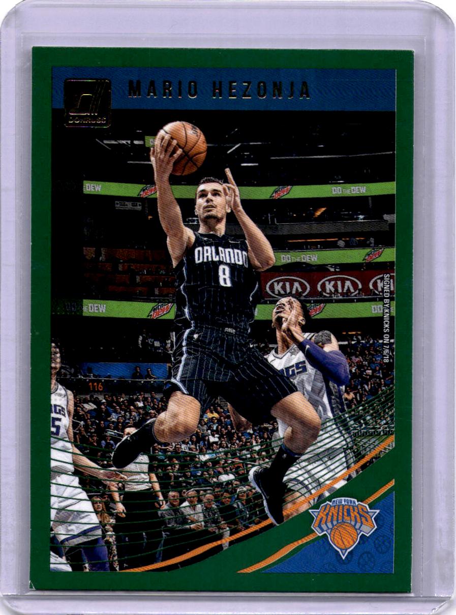 2018-19 Donruss #77 Mario Hezonja Green Flood