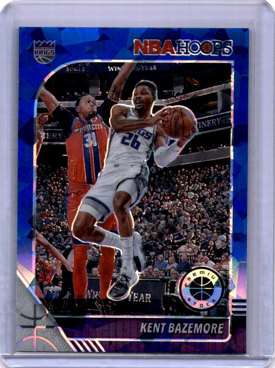 2019-20 Hoops Premium Stock #4 Kent Bazemore Prizms Blue Cracked Ice