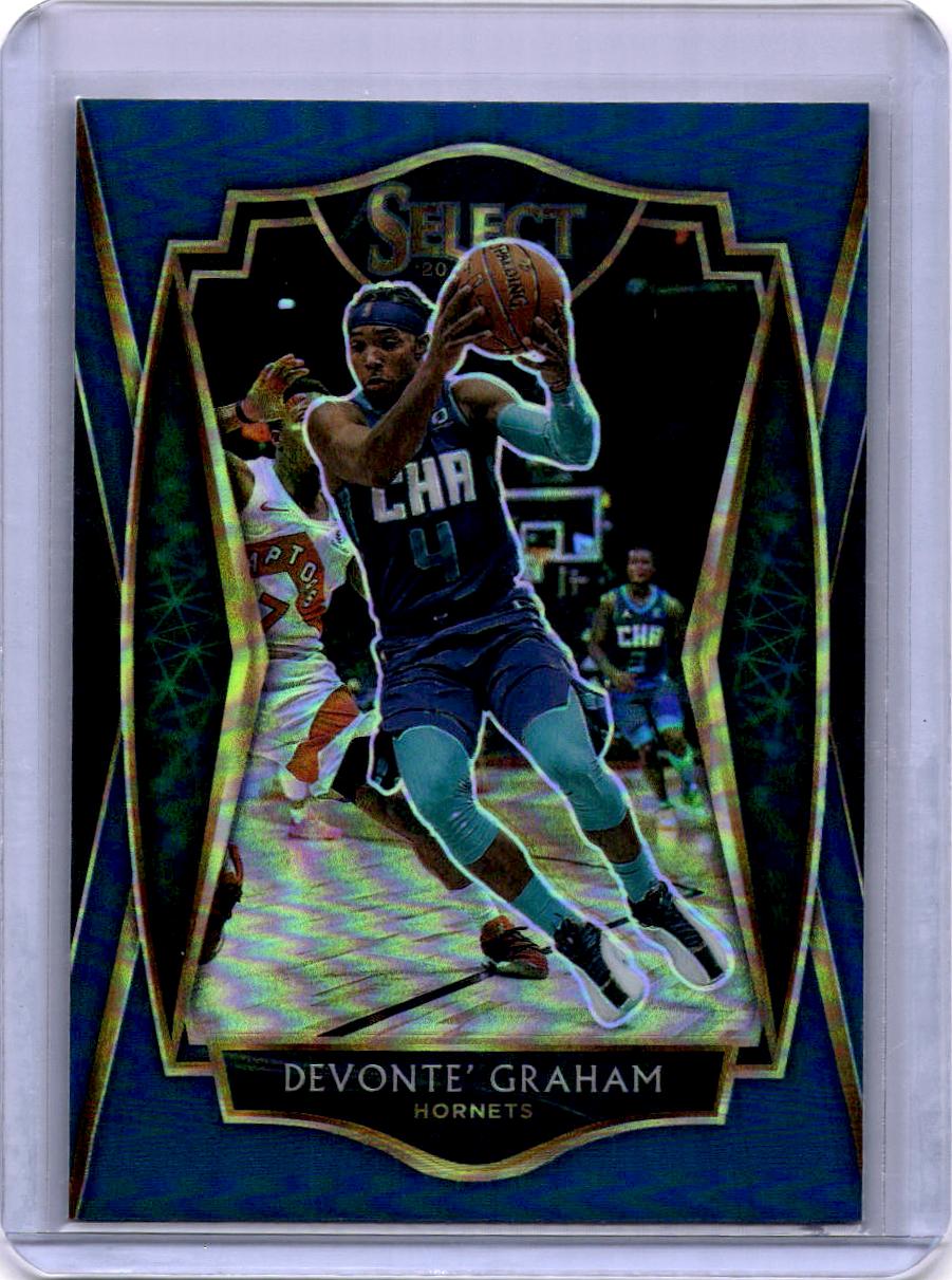 2020-21 Panini Select #102 Devonte' Graham Blue Prizms
