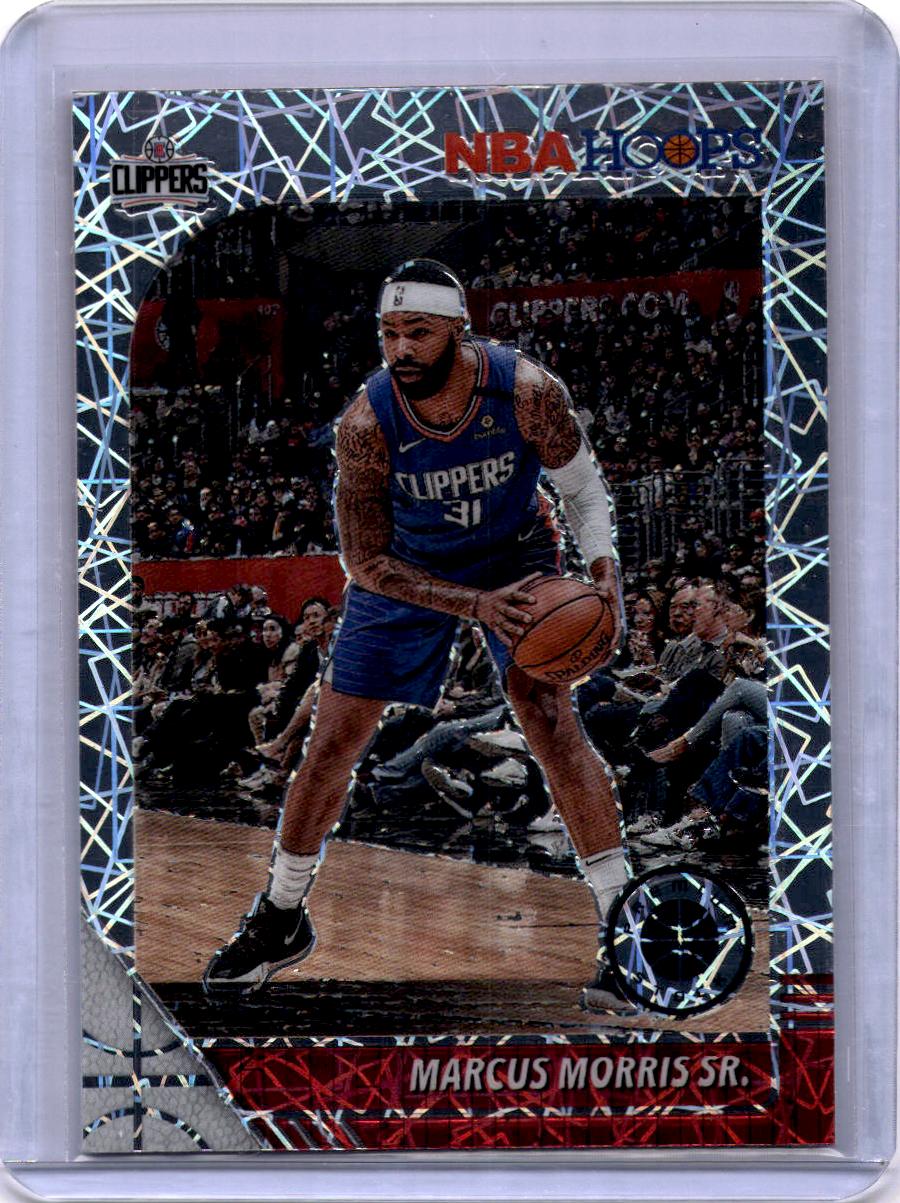 2019-20 Hoops Premium Stock #261 Marcus Morris Sr. Prizms Silver Laser