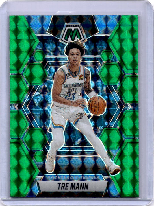 2022-23 Panini Mosaic #186 Tre Mann Green