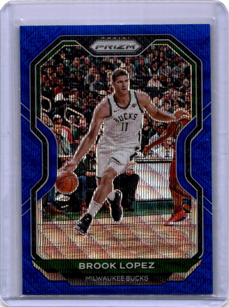 2020-21 Panini Prizm #29 Brook Lopez Blue Wave Prizms