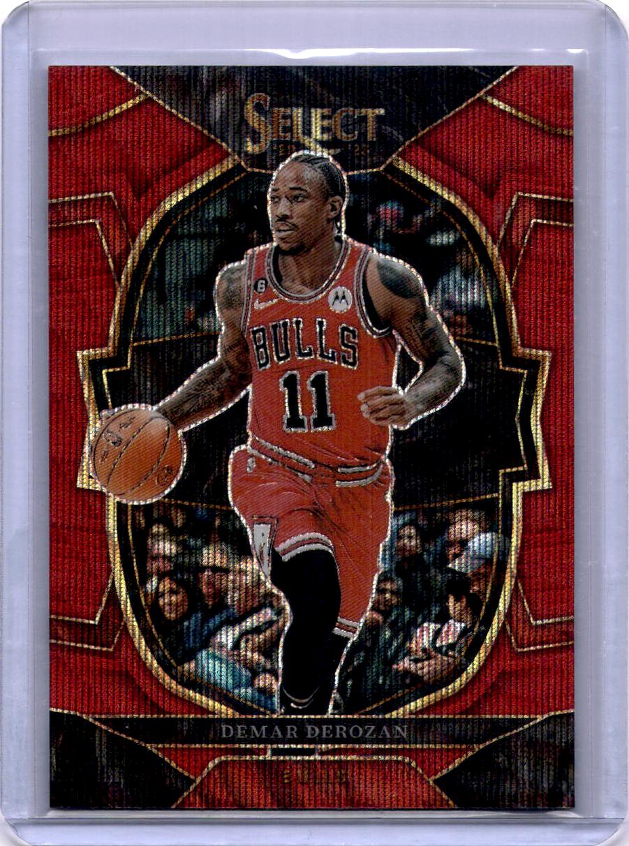 2022-23 Panini Select #5 DeMar DeRozan Red Wave Prizms