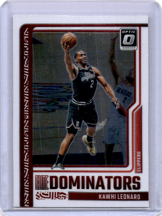 2023-24 Donruss Optic #2 Kawhi Leonard Elite Dominators