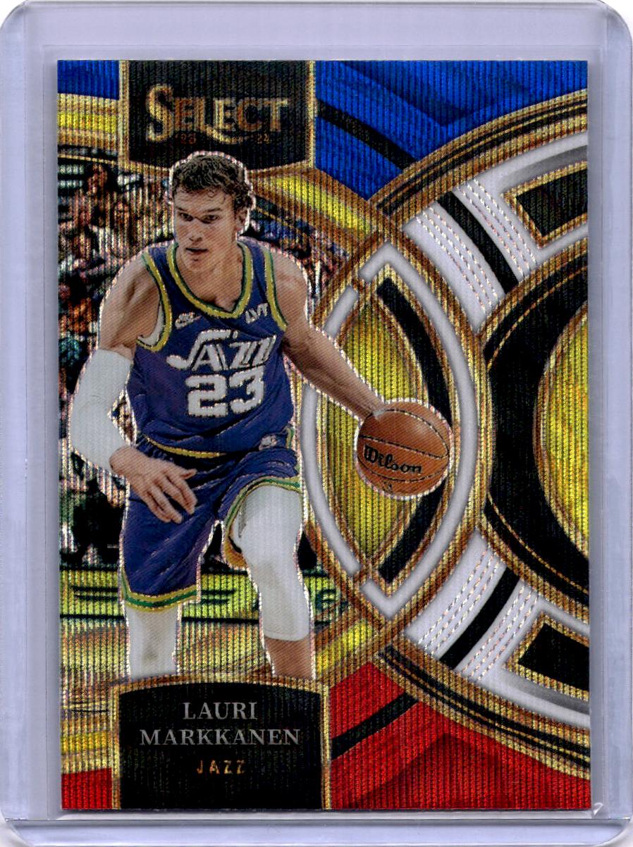 2023-24 Panini Select #182 Lauri Markkanen Tri-Color Prizms