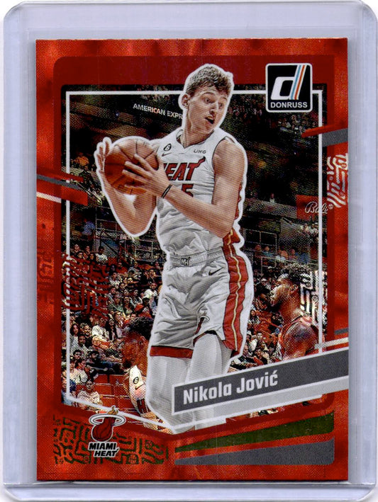 2023-24 Donruss #111 Nikola Jovic Red