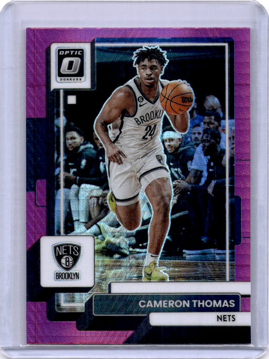 2022-23 Donruss Optic #18 Cameron Thomas Purple Shock