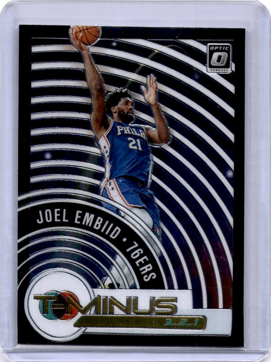 2020-21 Donruss Optic #13 Joel Embiid T-Minus 3...2...1