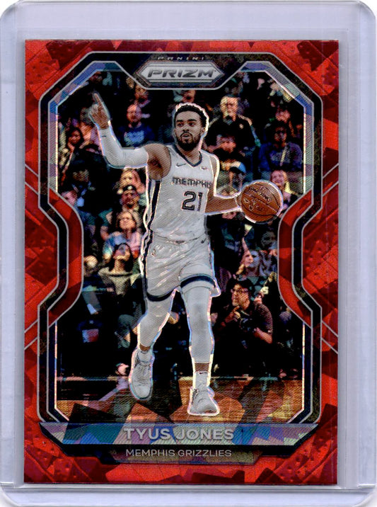 2020-21 Panini Prizm #21 Tyus Jones Red Ice Prizms