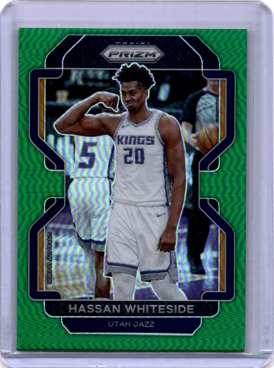 2021-22 Panini Prizm #29 Hassan Whiteside Hyper Green