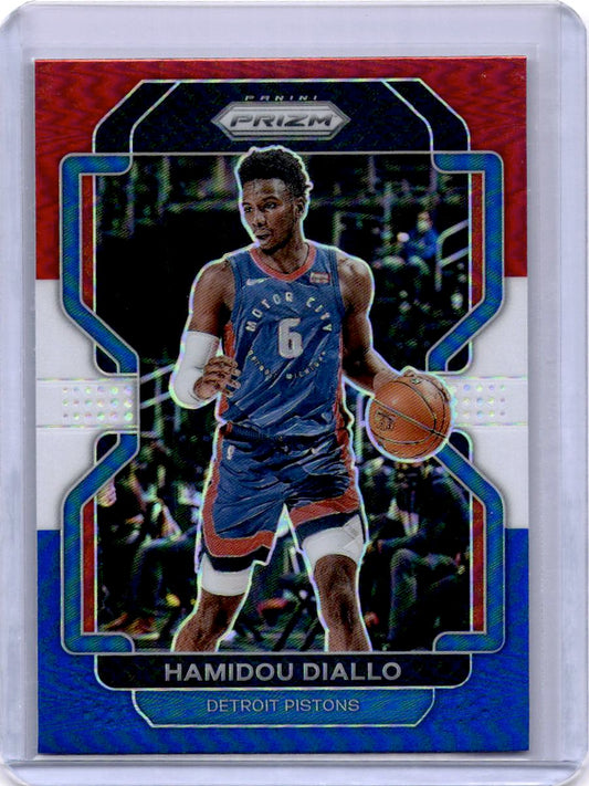 2021-22 Panini Prizm #140 Hamidou Diallo Red White and Blue