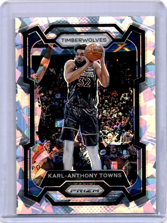 2023-24 Panini Prizm #78 Karl-Anthony Towns Prizms Ice