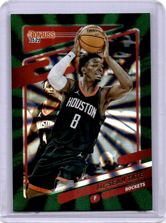 2021-22 Donruss #120 Jae'Sean Tate Holo Green Laser