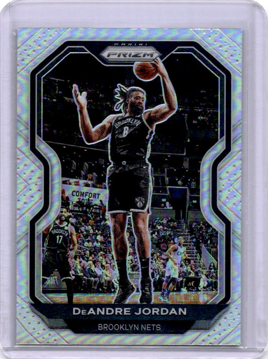 2020-21 Panini Prizm #130 DeAndre Jordan Hyper Prizms