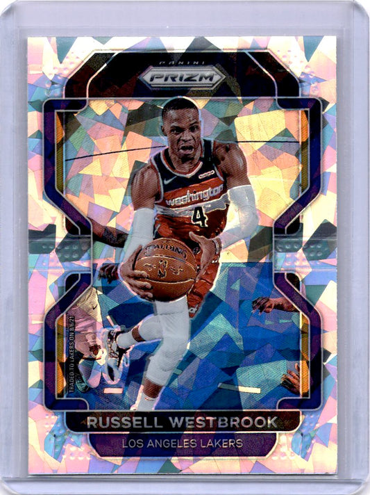 2021-22 Panini Prizm #55 Russell Westbrook Ice