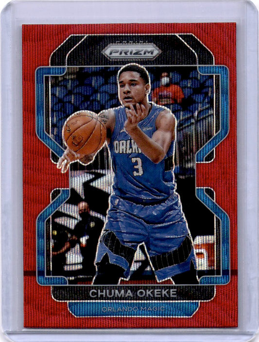 2021-22 Panini Prizm #146 Chuma Okeke Hyper Red