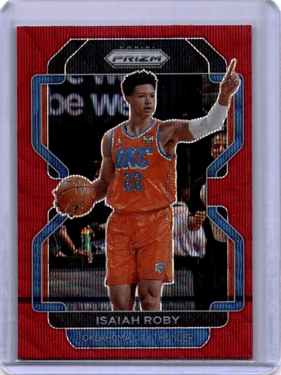 2021-22 Panini Prizm #133 Isaiah Roby Hyper Red