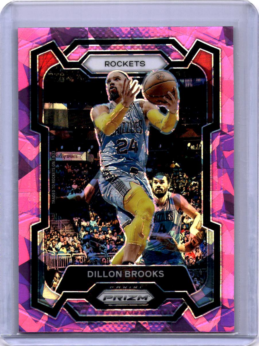 2023-24 Panini Prizm #68 Dillon Brooks Prizms Pink Ice