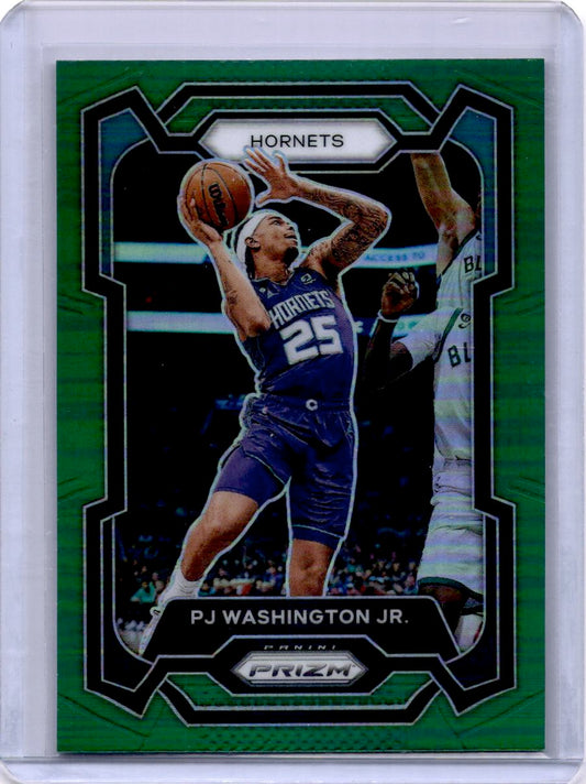 2023-24 Panini Prizm #117 PJ Washington Jr. Prizms Green