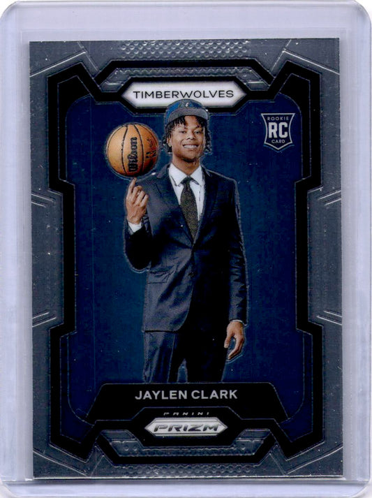 2023-24 Panini Prizm #166 Jaylen Clark Prizms Silver