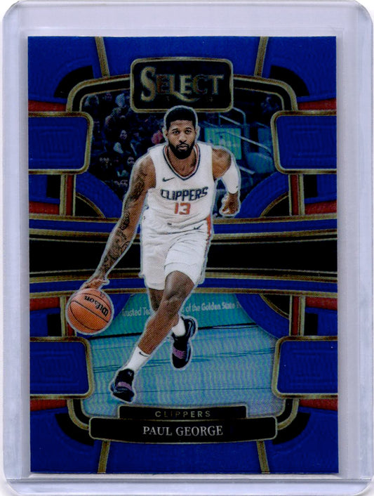 2023-24 Panini Select #14 Paul George Blue Prizms