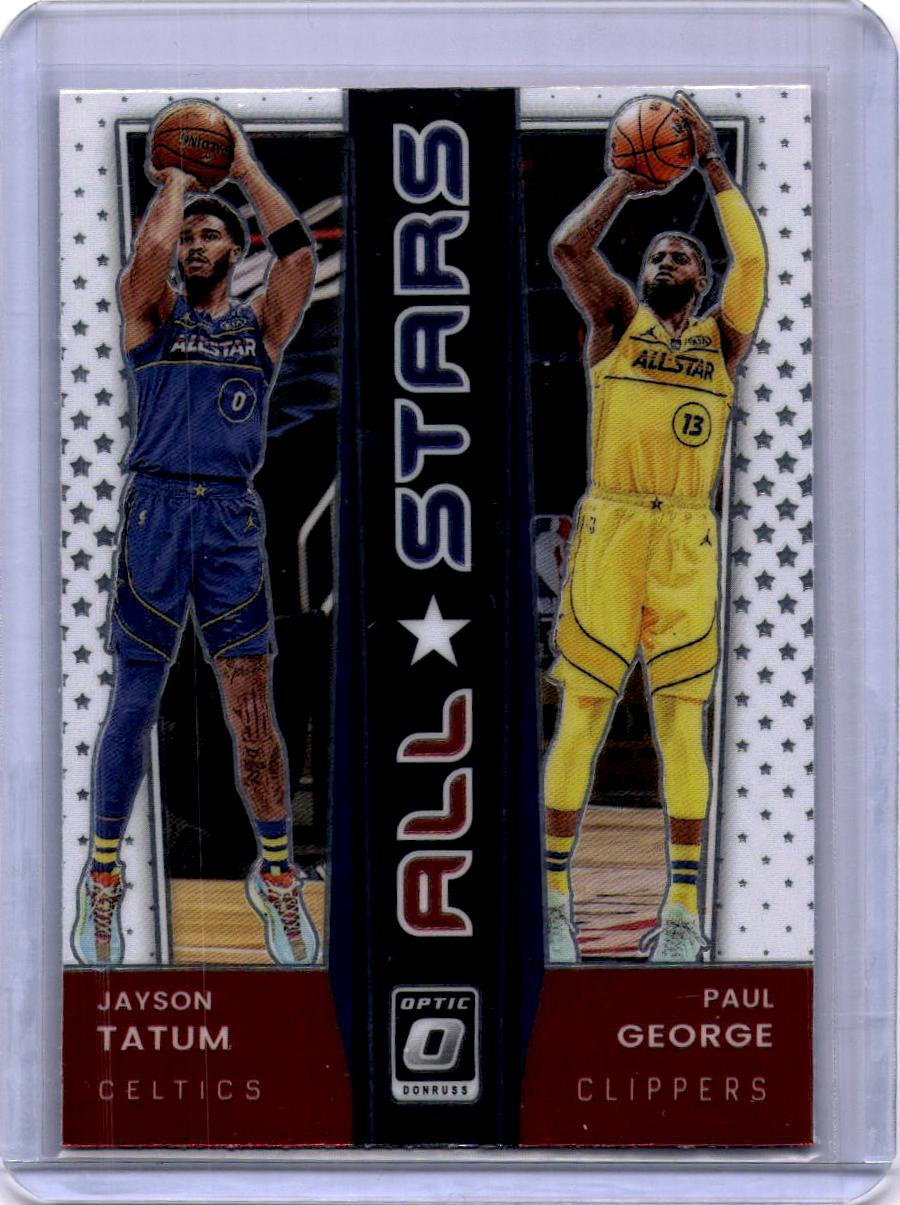 2021-22 Donruss Optic #4 Jayson Tatum / Paul George All-Stars