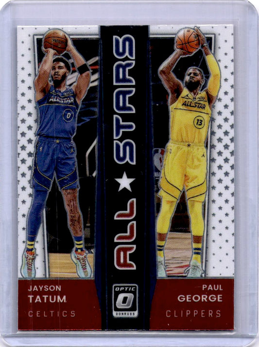 2021-22 Donruss Optic #4 Jayson Tatum / Paul George All-Stars