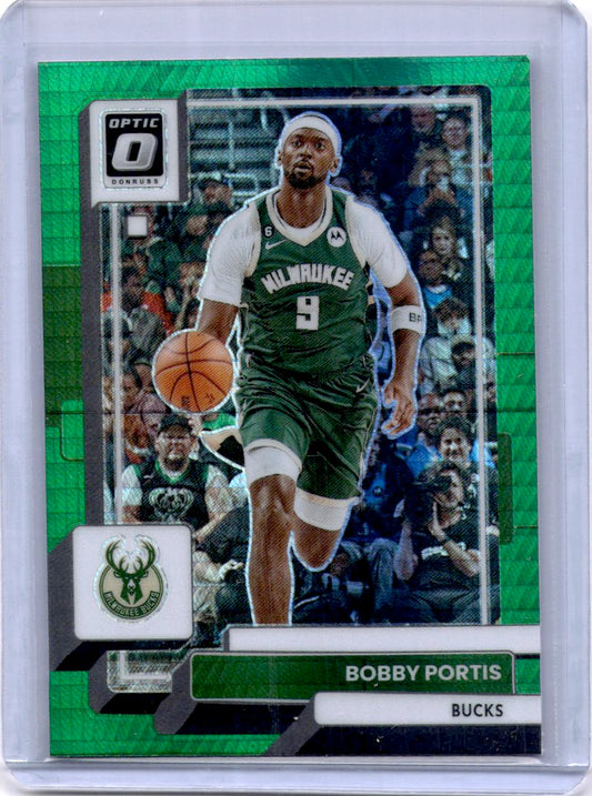 2022-23 Donruss Optic #101 Bobby Portis Hyper Green