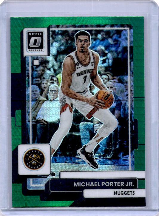 2022-23 Donruss Optic #5 Michael Porter Jr. Hyper Green