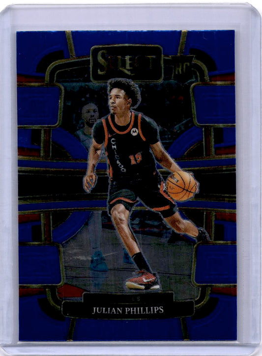 2023-24 Panini Select #82 Julian Phillips Blue Prizms