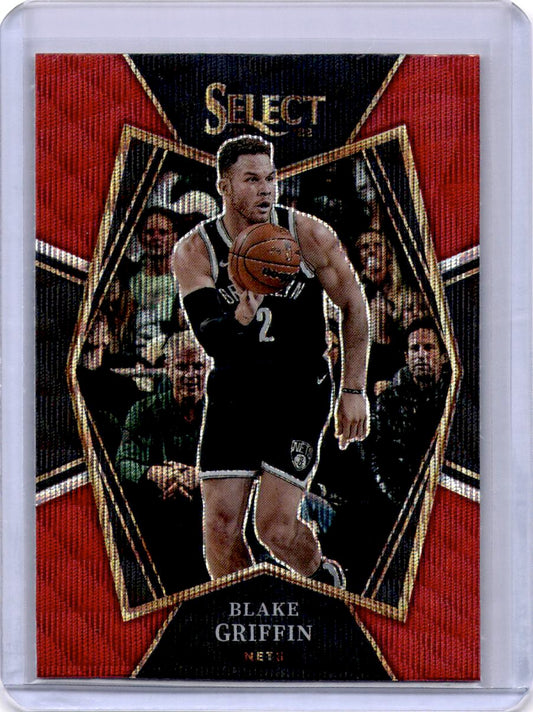2021-22 Panini Select #164 Blake Griffin Red Wave Prizms
