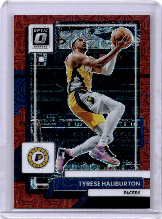 2022-23 Donruss Optic #99 Tyrese Haliburton Choice Red #/88