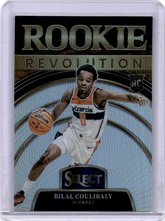 2023-24 Panini Select #26 Bilal Coulibaly Rookie Revolution Silver Prizms