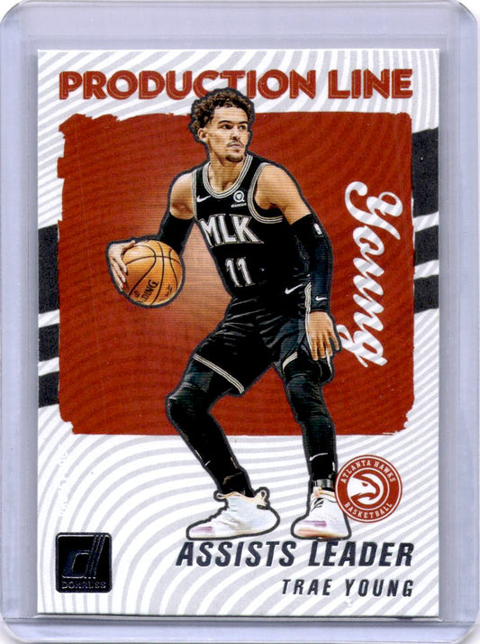 2021-22 Donruss #10 Trae Young Production Line Press Proof