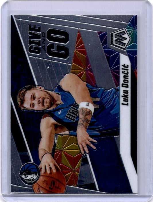 2019-20 Panini Mosaic #10 Luka Doncic Give and Go